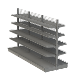 Стеллаж островной с сетчатой стенкой 3 секции